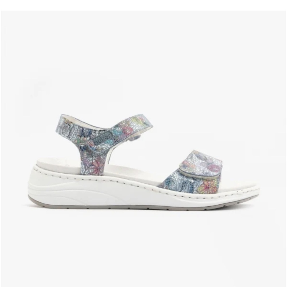 Rieker Women's Multicolor Floral Comfort Sandals